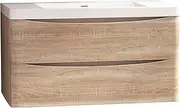 Belbagno Ancona Wall Hung Bathroom Vanity 900mm White Oak