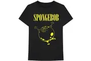 SpongeBob SquarePants Unisex Adult Cotton T-Shirt (Black) - UTRO8018