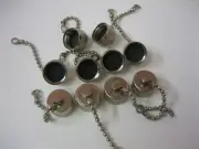 *NEW Lot of 10* Screw-on Protective Dust Cover Caps w/Chain - N-Female UHF SO239