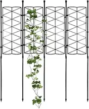 Indoor Plant Trellis,Lattice Frame Stake For Houseplant Support - Gardening Plant Stand For Houseplant, Roses, Tomatoes, Morning Glories, Clematis