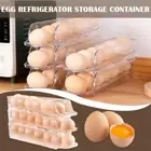 Automatic Rolling Egg Storage Box Household Kitchen Fridge Storage