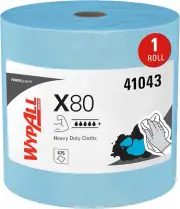 ® Powerclean™ X80 Heavy Duty Cloths, Jumbo Roll (41043), Extended Use Towels, Bl