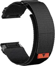 Rugged Nylon Quick Fit 22mm Watch Bands for Garmin Fenix 7 / Fenix 6 / Fenix 5 / EPIX Pro 47mm, Adjustable Weave Ballistic Nylon Webbing Wrist Band for Forerunner 955/965, MARQ