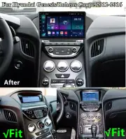 9" 4+32GB Stereo Radio GPS Nav FM Head Unit Wifi For Hyundai Genesis Coupe 12-16
