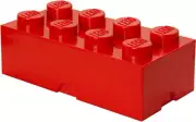 LEGO Storage Brick With 8 Knobs, in Bright Red [New Toy] Red, Brick