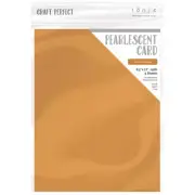 Craft Perfect Pearlescent Cardstock 8.5"X11" 5/Pkg-Cosmic Copper