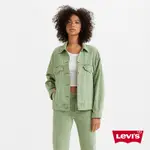 LEVIS 女款 90年古著牛仔外套 / 寬袖設計 橡木綠