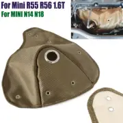 Titanium Turbo Blanket Heat Hood Cover For BMW N14 N18 Mini Cooper R55 R56 1.6T