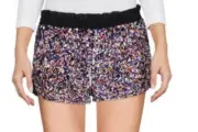Red Valentino Multi Colored Sequin Shorts, Sz 40