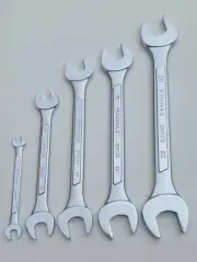 Open End Spanners, Wrenches, Metric 5pc, 6mm to 22mm, Forged Steel, Minimax, New