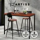 Artiss 2/4x Bar Table Stools Dining Set Vintage Barstools Kitchen Chairs Coffee