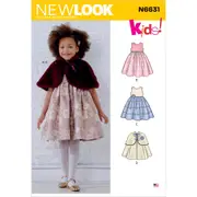 New Look Sewing Pattern N6631 6631 Children's Dresses and Capes