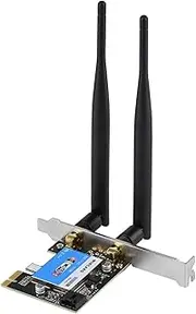 XUMIUZIY PCIE Network Card, PCIE 433Mbps Dual Band 2.4G/5G + 4.0 Express Wireless Network Card for PC, Advertising Machines, Industrial Personal Computers, Etc