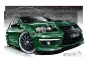 HSV VE II GTS WALKINSHAW PERFORMANCE POISON IVY A2 FRAMED PRINT (V208)