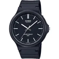 在飛比找momo購物網優惠-【CASIO 卡西歐】簡約指針設計時尚錶/黑(MW-240-