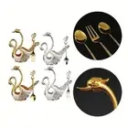 Base Holder Dinnerware Set Add Elegance to Your Table 6 Forks & 6 Spoons