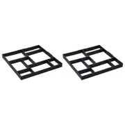 Pavement Moulds 2 pcs 50.4x50.4x4.3 cm Plastic vidaXL