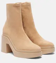 [Clergerie] Clergerie Nina suede platform ankle boots AU 9 beige