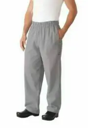 Small Check Baggy Chef Pants