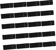 [Minkissy] 20Pcs Adjustable Elastic Extender Buckle Rows Hooks Comfortable Band Extension for Durable and Machine Washable Essential for Tight Bras