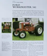 Ford Workmaster Tractor Picture Article Sheet Out of Print Farm Wall Art Decor