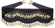 [Ipetboom] Elegant Tassel Belt Hip Scarf Dancewear Belly Dancer Costumes Ethnic Dancewear