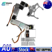 6DOF Mechanical Robotic Arm Aluminium Robot Clamp Claw Kit Mount For Arduino AU.