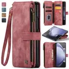 For Samsung Galaxy Z Fold 6/5/4/Shockproof Leather Card Wallet Phone Case Cover