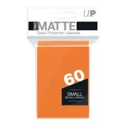 Ultra Pro Gaming SMALL Size Deck Protector Sleeves PRO MATTE ORANGE - 60 Ct Pack