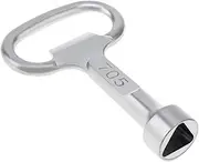 Triangle Cabinet Key Heavy Duty Lugy Utiort Tey, Rust Resistant Socket Key | Triangle Key for Electric Cabins, Industrial Control Plates, Water Valves, Elevator Access and