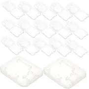 WOOVEEWIND 24pcs Memory Card Storage Box Memory Card Case Computer Memory Card Holder Plastic Card Case