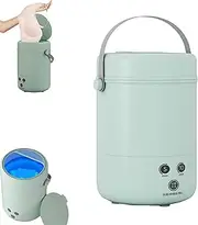 Mini Automatic Washing Machine Portable Socks and Underwear Washing Machine, 3.8LPortable Mini Washing Machine, Travel Washing Machine for Underwear, Socks (Green)
