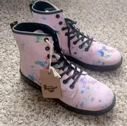 Dr. Marten Sheridan Pink, Color Rainbow Burst Suede, 27429650 WOMENS 7
