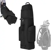 Golf Travel Bag with Wheels, Golf Travel Bag, Vista Print Waterproof Golf Putter Organizer Bag - Large Capacity Golf Club Flying Bag for Golf Ball, Golf Putter and Towel
