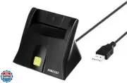 Saicoo CAC Reader DOD Military USB Common Access CAC Smart Card Reader - Comp