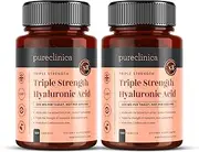 Hyaluronic Acid 300mg x 360 Tablets (2 Bottles Each with 180 Tablets - 6 Months Supply). Triple Strength Hyaluronic Acid. 300% Stronger Than Any Other HLA Tablet. SKU: HLA3x2