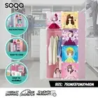 SOGA Portable 8 Cubes Princess Design Storage Cabinet DIY Shelves Wardrobe