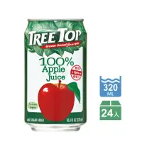 在飛比找momo購物網優惠-【Tree Top 樹頂】蘋果汁320ml X 24入(樹頂