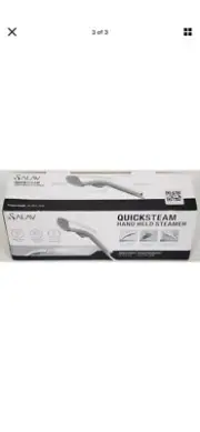 SALAV HS-04/T1000W Quick Steam Hand Held Steamer w/Dual Steam Settings Black NIB