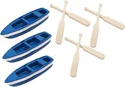 Anneome Model Ship Ornaments DIY Materials Set Scene Decor for Home Sea Theme Paddles