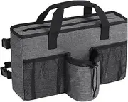 Binxind Foldable Walker Accessories with Cup Holder & Organizer Pouch