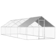 Outdoor Chicken Cage Coop Rabbit Hutch Run Ferret Roof Cover Playpen House Large