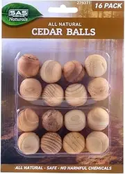 [SAS Pest Control] Natural Cedar Moth Balls (Pack of 16)