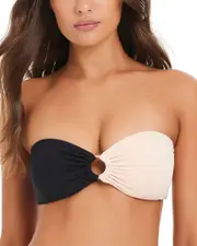 Red Carter Colorblock Bandeau Top