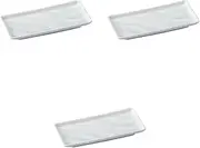 Set of 3 Running Water Protruding Dishes, 8.1 x 3.7 x 1.1 inches (20.5 x 9.5 x 2.7 cm) | Setomonohonpo