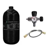 TUXING 4500 Psi Pcp Air Tank 2.7L Carbon Fiber HPA Tank with Valve for Paintball