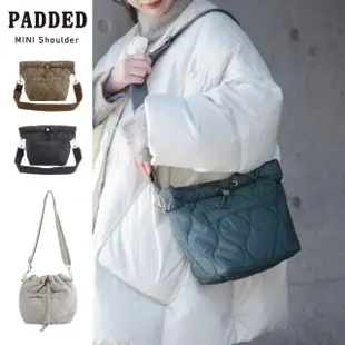 【PADDED】日本兩用菱形縫格肩背包-多色(肩背包、水桶包、縫格背包、迷你包)