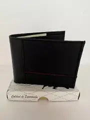 Genuine Leather Bifold mens wallet slim, Benjamin