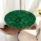 Round Green Malachite Stone Coffee Side Table Top Modern Handmade Home Decor