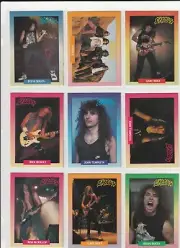 EXODUS curated lot (9); Brockum Rock Cards 1991; thrash metal; NM; scans